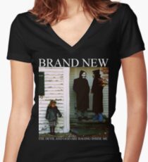Brandneu Der Teufel und Gott sind in mir wütend Shirt mit V-Ausschnitt