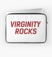 Virginity Rocks White or Black Laptop Sleeve