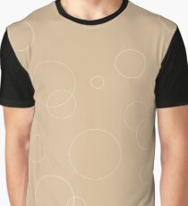 Seamless pattern texture. Geometric ornament with color full circles on brown Graphic T-Shirt