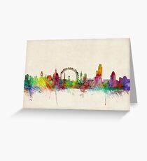 Tarjeta de felicitación London Skyline