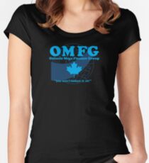 OMFG: Ontario Mega Finance Group Women's Fitted Scoop T-Shirt