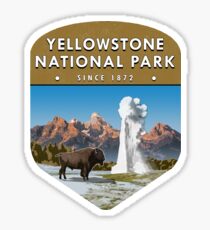Pegatina Parque Nacional de Yellowstone 2