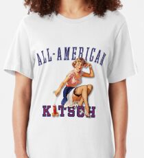 The Kitsch Bitsch : All-American Kitsch Pin-Up Slim Fit T-Shirt