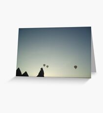 Balloons at Sunset Greeting Card