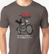 Vintage BSA Bantam 125cc Motorcycle advertising poster by MotorManiac Unisex T-Shirt