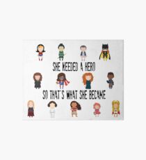 So that's what she became Art Board Print