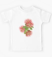 Pohutukawa Blossoms - New Zealand Botanical Kids Tee