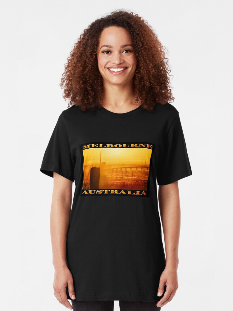 Alternate view of Hot in the City (widescreen poster on black) Slim Fit T-Shirt