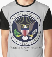 Josiah Bartlet Presidential Library Logo Graphic T-Shirt