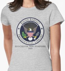Josiah Bartlet Presidential Library Logo Women's Fitted T-Shirt