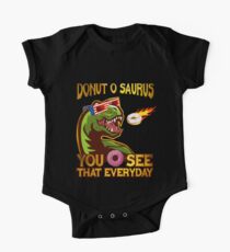 Donut O Saurus Flaming Donut One Piece - Short Sleeve