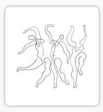 Picasso Line Art - Tänzer Sticker