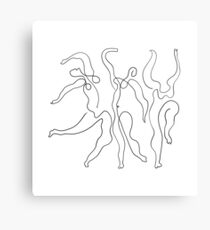 Picasso Line Art - Tänzer Leinwanddruck