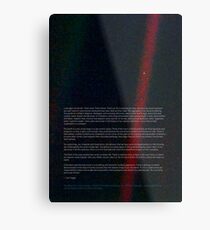 Pale Blue Dot - Voyager 1 ⛔ HQ quality Metal Print