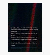 Pale Blue Dot - Voyager 1 ⛔ HQ quality Photographic Print