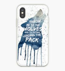 Throw Me To The wolves iPhone Case
