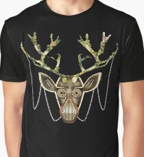 Steampunk Reindeer Graphic T-Shirt