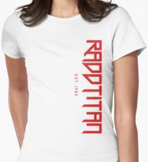 RaddTitan Logo side Red Women's Fitted T-Shirt
