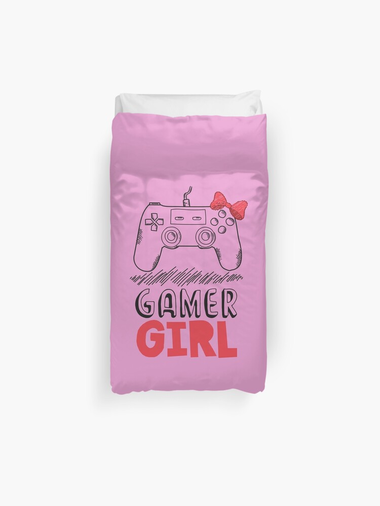 Gamer Girl Art For Kids Cute Controller Graphic Design Gaming T Shirt Gift For Her Gamer Girl Duvet Cover - new design cheap kids cute t shirts girls t shirt roblox