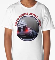 Back to the Future inspired Delorean at Twin Pines Mall, California, USA. Long T-Shirt
