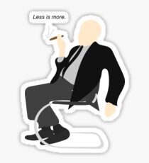 Less is more Sticker