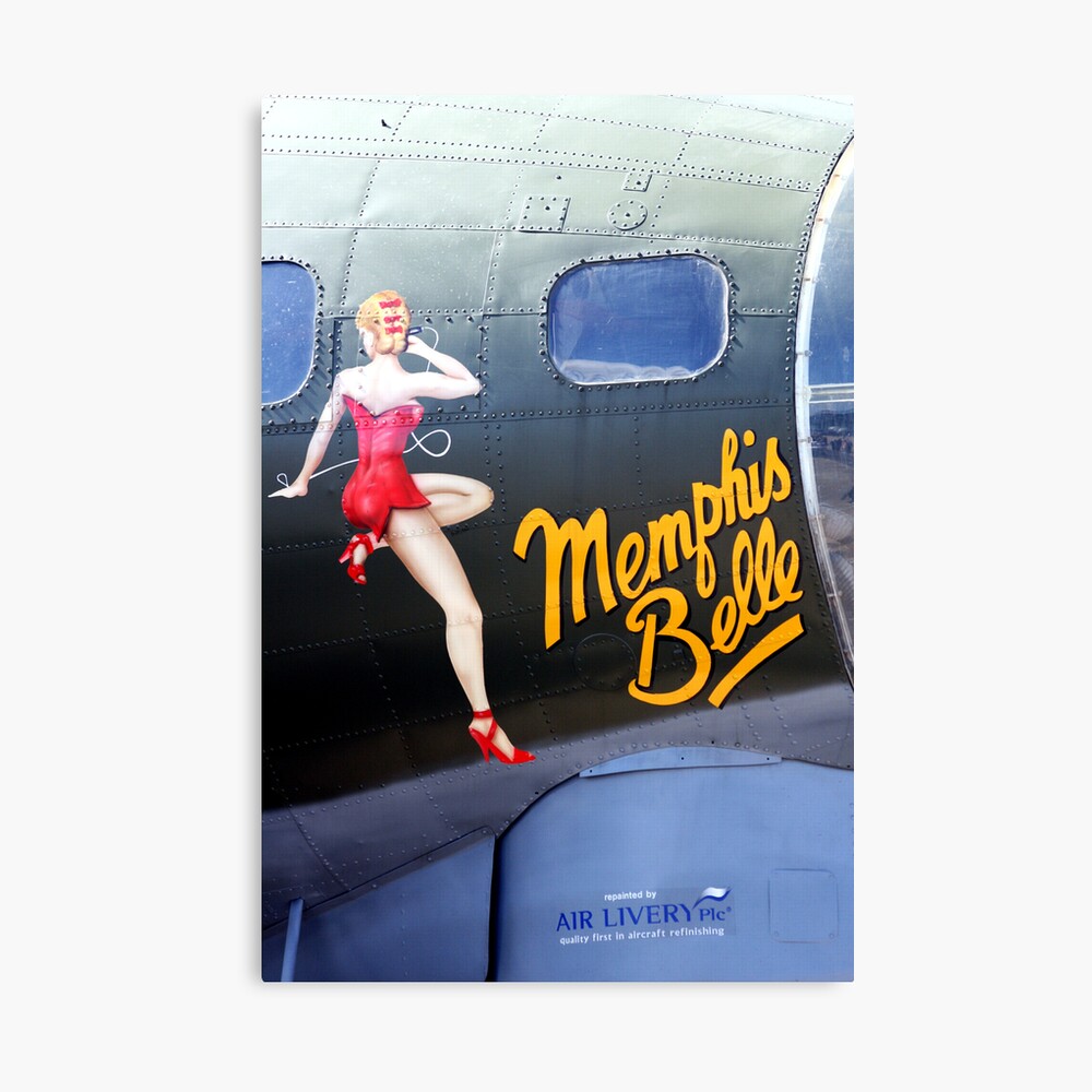 Memphis Belle Nose Art Canvas Print