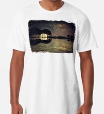 guitar island moonlight Long T-Shirt