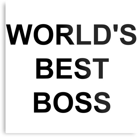 "Michael Scott's World's Best Boss mug" Metal Print by mikemaxdesigns