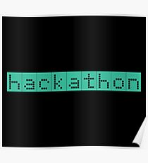 Retro Screen Hackathon Hack Coder Hacking Poster
