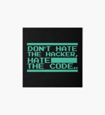 Retro Screen Hack Coder Hacking Code Art Board