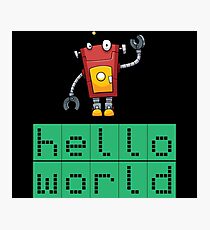 Retro Coding Kids Robot Science Award Photographic Print