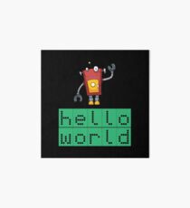 Retro Coding Kids Robot Science Award Art Board