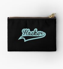 Retro Old School Hack Coder Hacking Studio Pouch