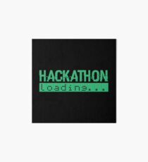 Hackathon Loading Green Retro Coding Code Art Board