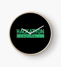 Hackathon Loading Green Retro Coding Code Clock