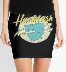 Hackathon 80s Retro Hacklash Team Coders Mini Skirt