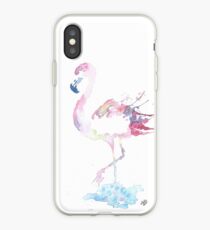 Watercolor Flamingo iPhone Case