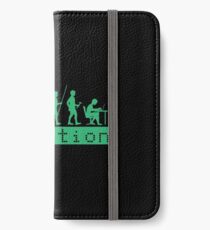Evolution of Coding Developer Retro Hacker iPhone Wallet/Case/Skin