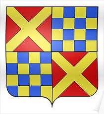 French France Coat of Arms 16386 Blason fr François Mouxy de Loche ANF Poster