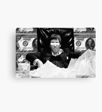 Scarface Black and White Design Canvas Print