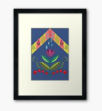 Nordisches Blau Gerahmtes Wandbild