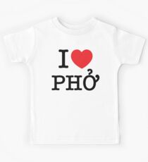 I Heart (Love) Phở Kids Tee