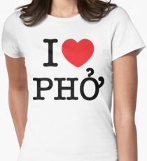 I Heart (Love) Phở Women's Fitted T-Shirt