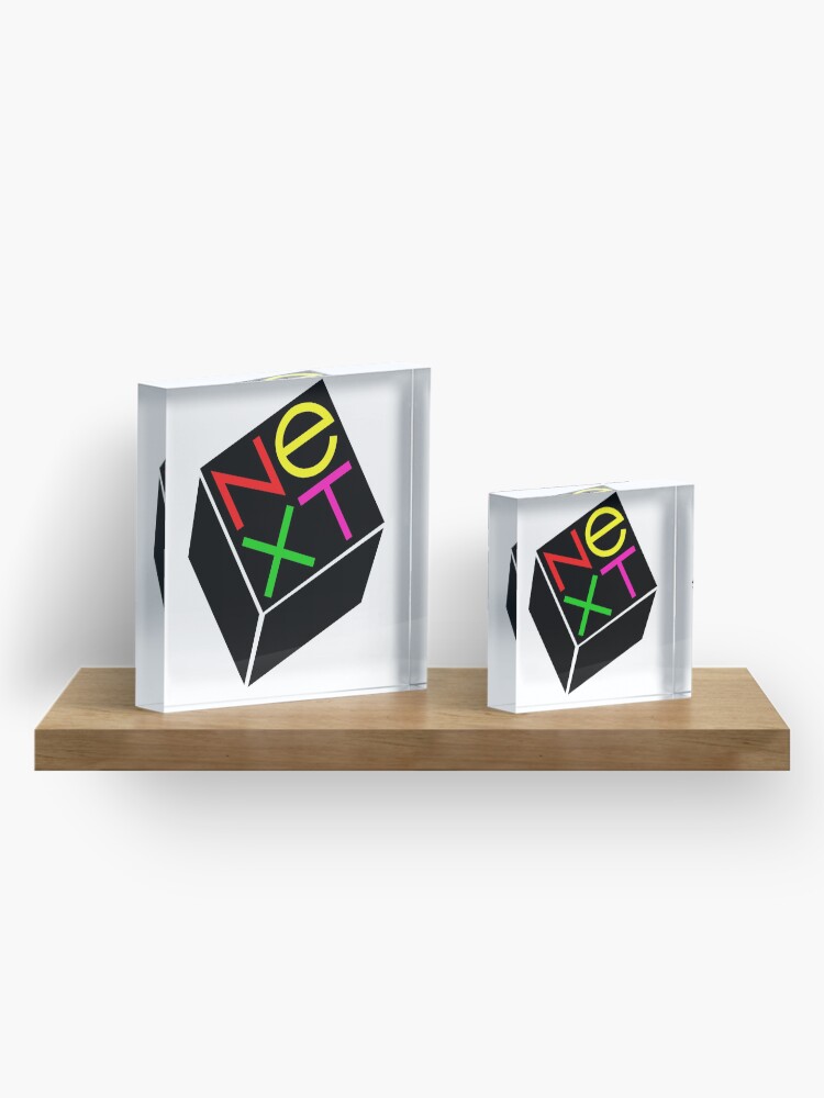 "Steve jobs next logo 80s" Acrylic Block by Fifi Redbubble