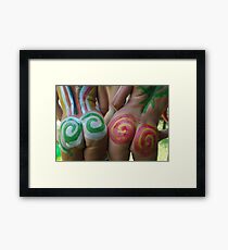 Cheek! Framed Print