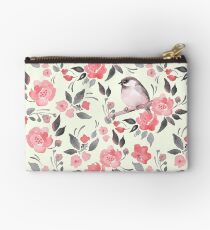 Bolso de mano Fondo floral de acuarela con lindo pájaro / 2