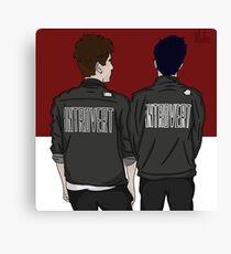 dan and phil - matchy Canvas Print