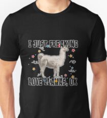Ich habe gerade liebe Lamas Slim Fit T-Shirt