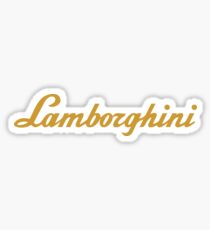 tulisan lamborghini *emas Sticker