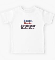 bears beets battlestar galactica dwight Kids Tee